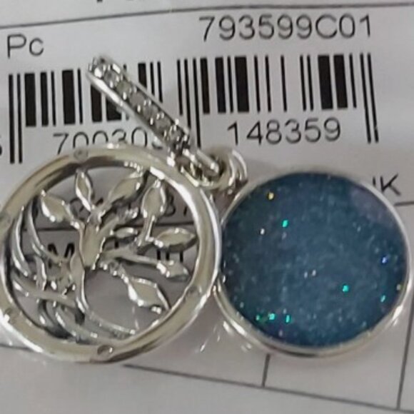 PANDORA Sterling Silver Glow-in-the-dark Infinity Tree Double Dangle 793599C01 - Picture 5 of 15